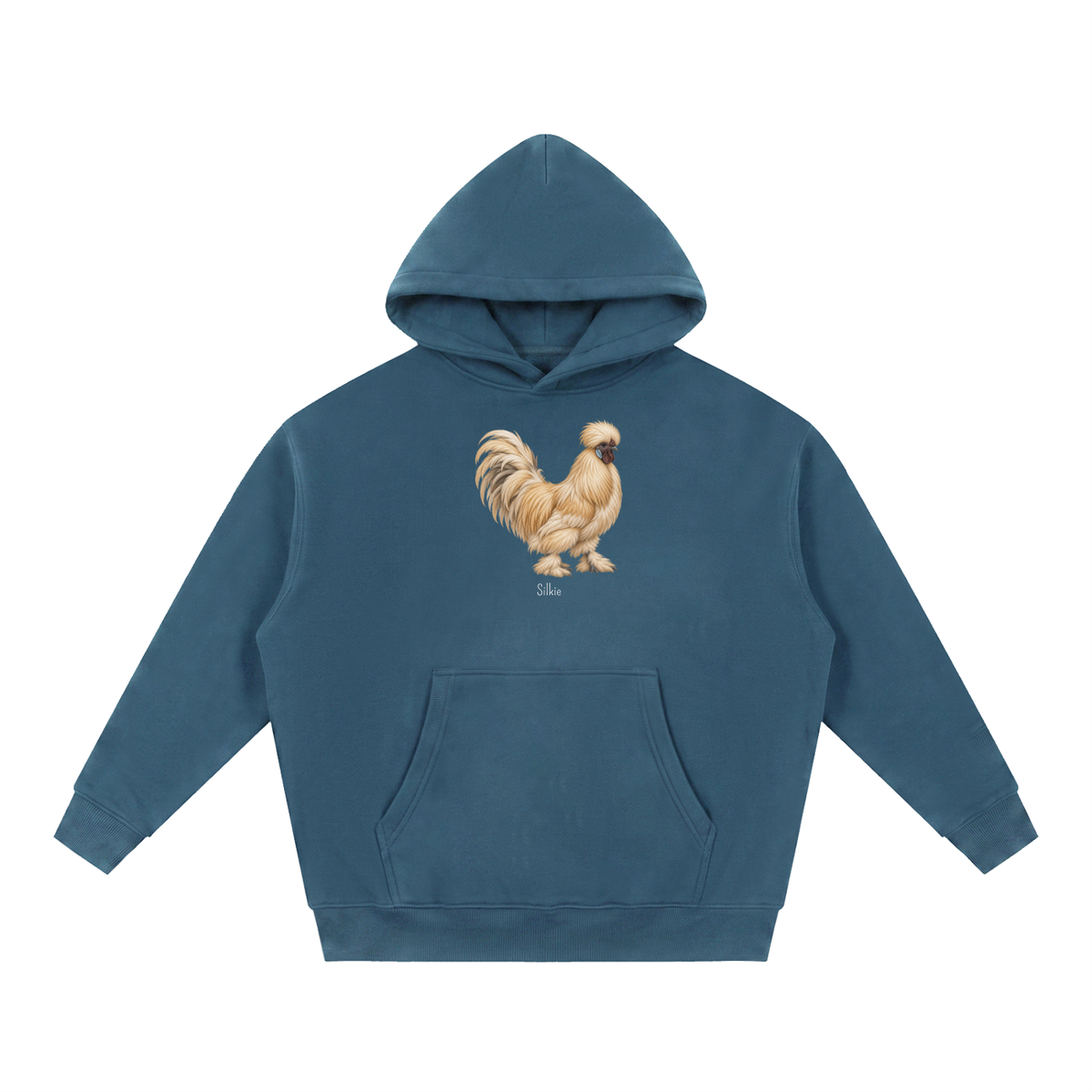Silky Rooster Hoodie — Essential Oversized Boxy Fit Fleece