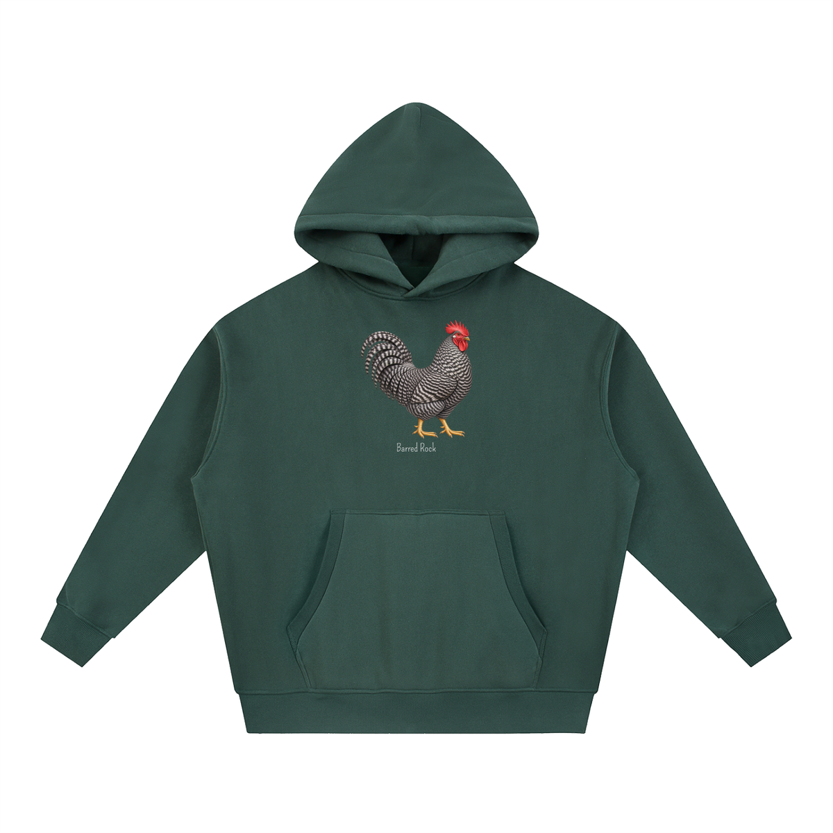 Barred Rock Hoodie — Essential Oversized Boxy Fit Fleece