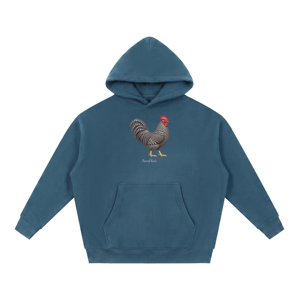 Barred Rock Hoodie — Essential Oversized Boxy Fit Fleece