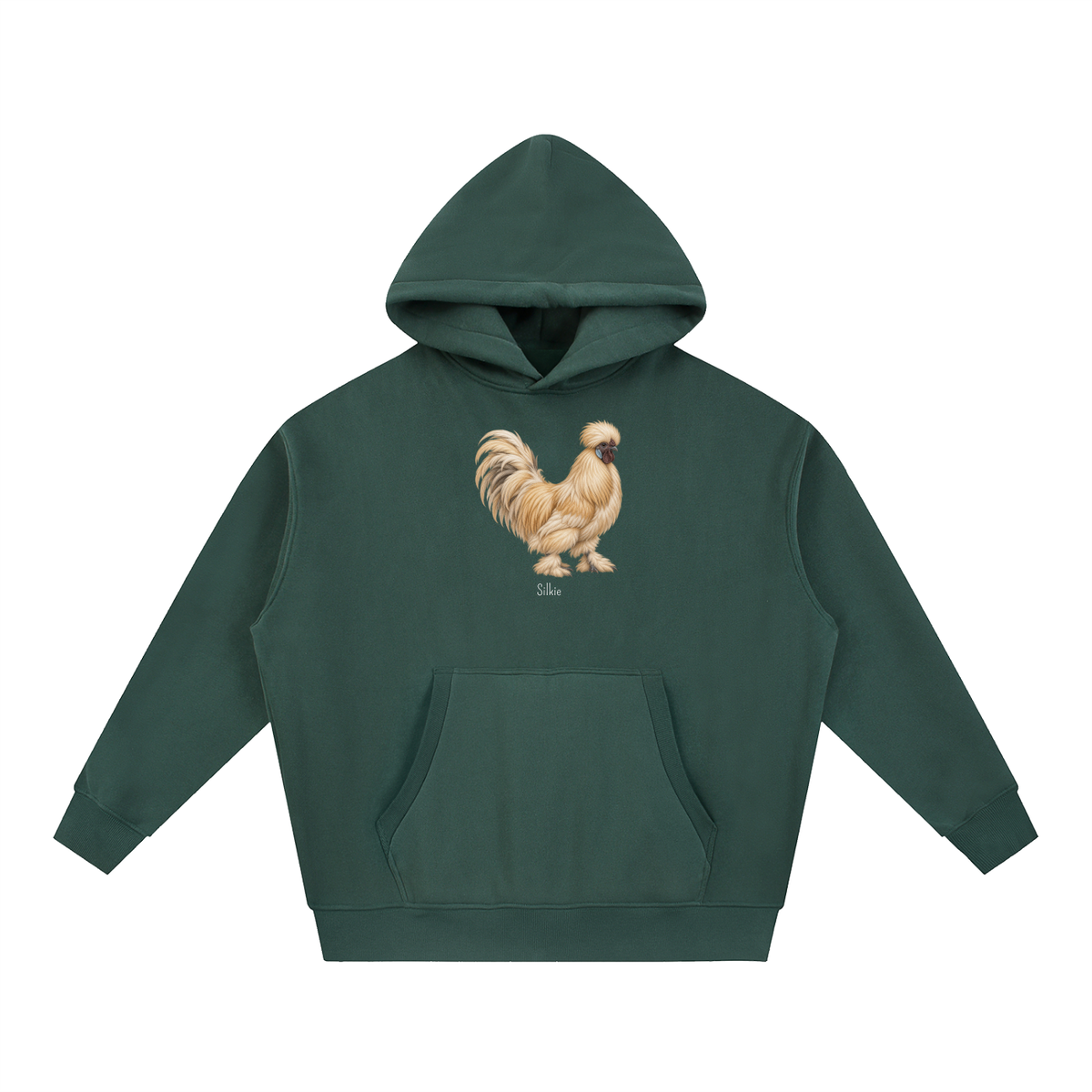 Silky Rooster Hoodie — Essential Oversized Boxy Fit Fleece