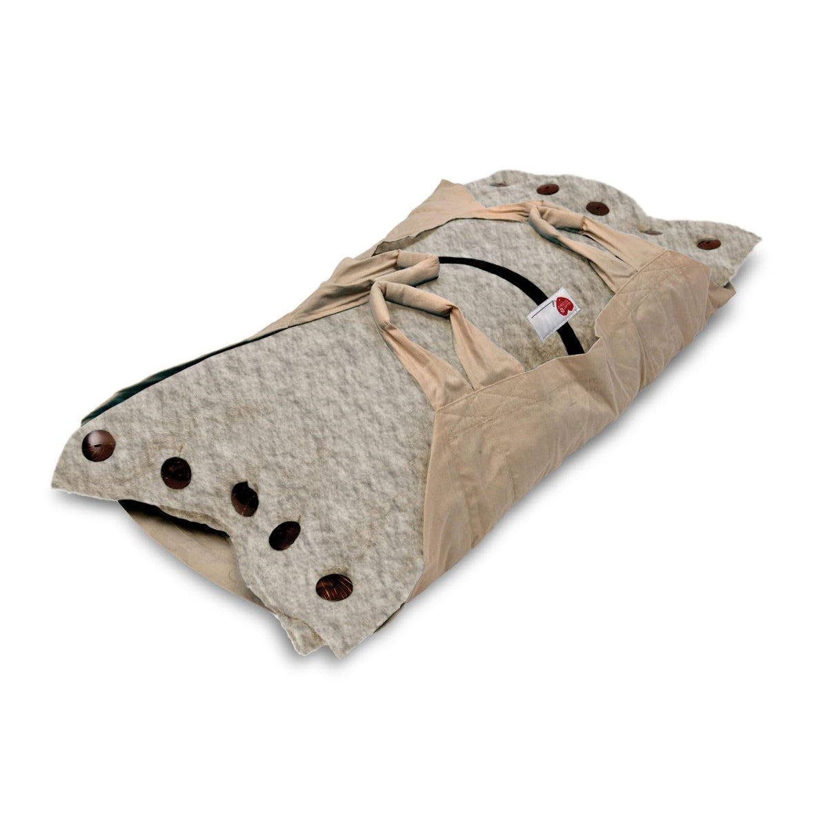 Sweet Goodbye Cocoon® - Eco-Friendly Pet Burial & Cremation Ceremony Kit (Premium Wool) - Casket for Dogs and Cats (Choose Size & Color) (Small, Natural)