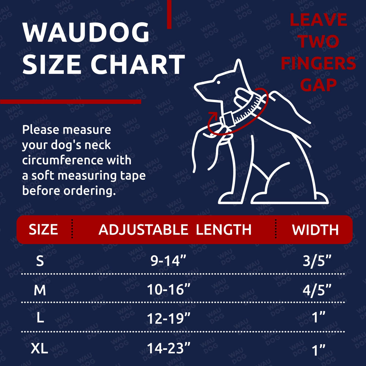 WAUDOG Nylon Dog Collar - Adjustable Dog Collar for Large Dogs, Small & Medium Dogs - Breakaway Puppy Collars for Large Breed Dogs - Boy & Girl Dog Collars with Durable Plastic Buckle and QR Dog Tag