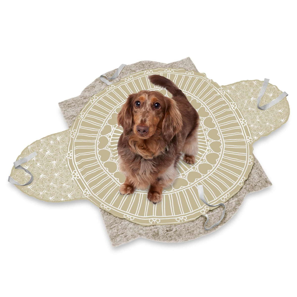 Sweet Goodbye Cocoon® - Eco-Friendly Pet Burial & Cremation Ceremony Kit (Premium Wool) - Casket for Dogs and Cats (Choose Size & Color) (Small, Natural)