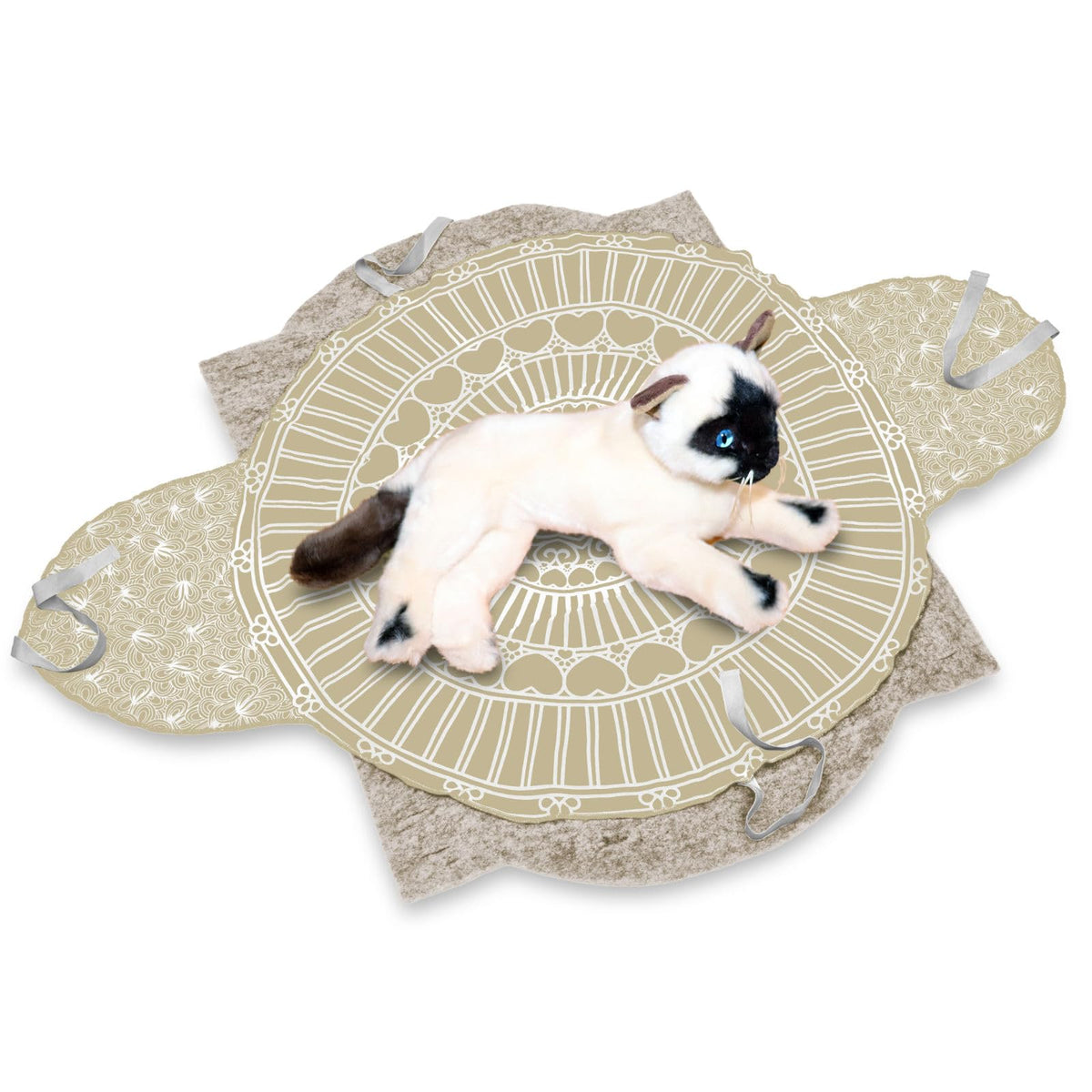 Sweet Goodbye Cocoon® - Eco-Friendly Pet Burial & Cremation Ceremony Kit (Premium Wool) - Casket for Dogs and Cats (Choose Size & Color) (Small, Natural)
