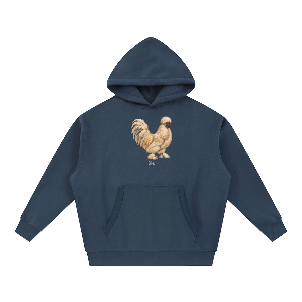 Silky Rooster Hoodie — Essential Oversized Boxy Fit Fleece