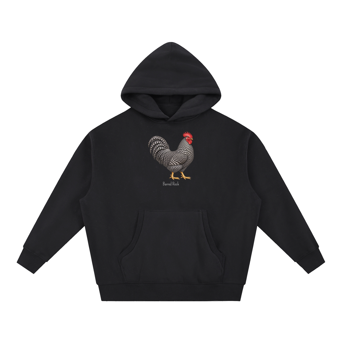 Barred Rock Hoodie — Essential Oversized Boxy Fit Fleece