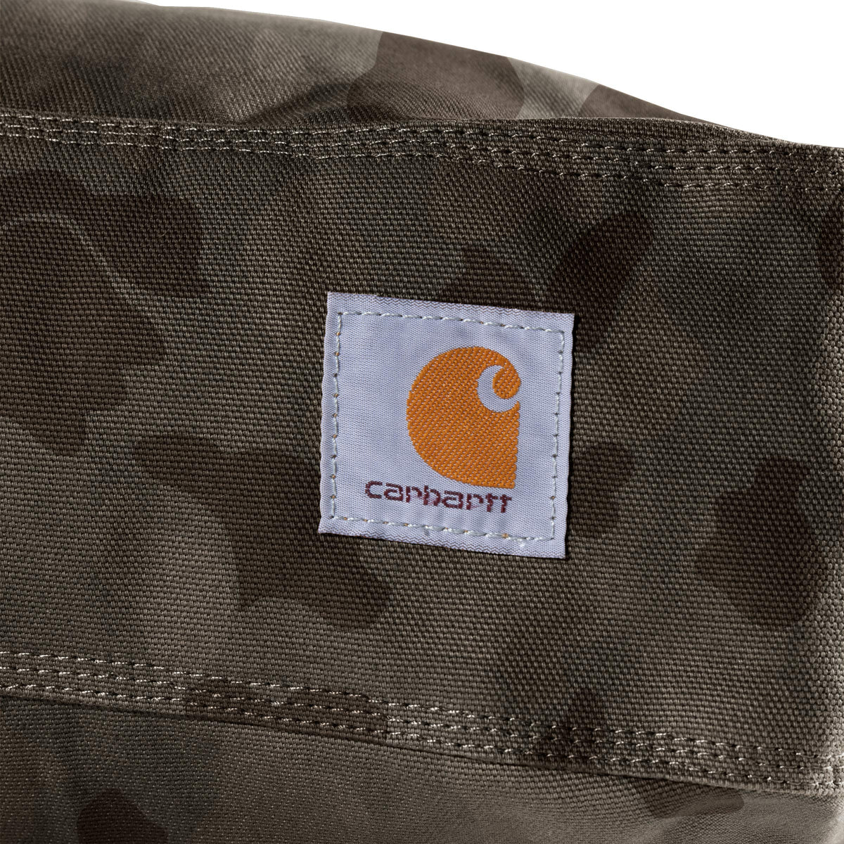 Carhartt Firm Duck Dog Bed, Durable Canvas Pet Bed with Water-Repellent Shell, Tarmac Duck Camo, Large