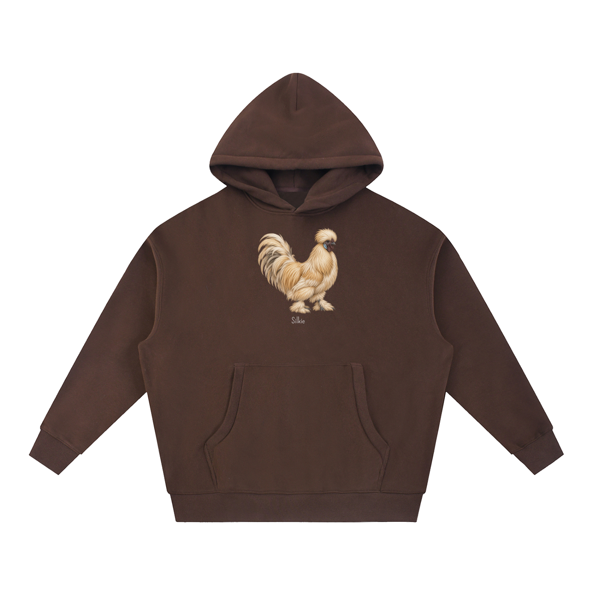 Silky Rooster Hoodie — Essential Oversized Boxy Fit Fleece