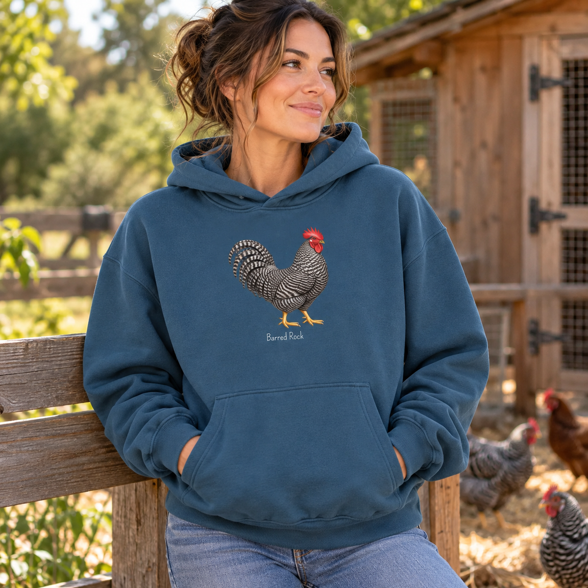 Barred Rock Hoodie — Essential Oversized Boxy Fit Fleece