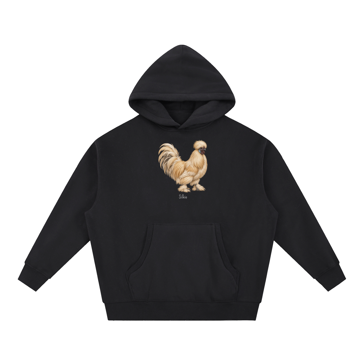 Silky Rooster Hoodie — Essential Oversized Boxy Fit Fleece