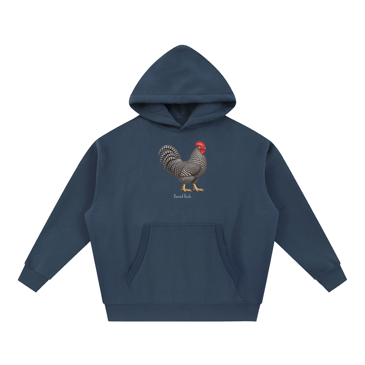 Barred Rock Hoodie — Essential Oversized Boxy Fit Fleece