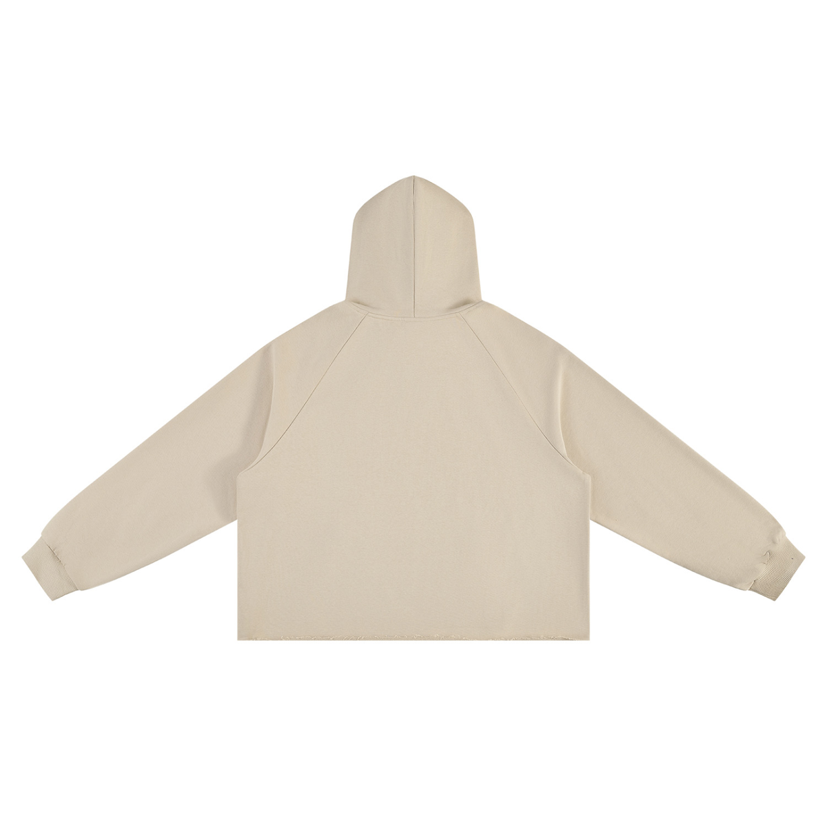 Silkie Rooster Hoodie — Unisex Vintage Wash Raw Edge Boxy